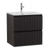 BelBagno Тумба с раковиной Uno mini 50 подвесная Темно-Серый матовый с раковиной BB-8099-3-50