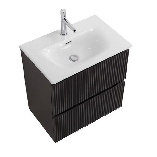 BelBagno Тумба с раковиной Uno mini 50 подвесная Темно-Серый матовый с раковиной BB-8099-3-50
