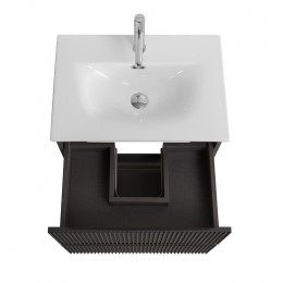 BelBagno Тумба с раковиной Uno mini 50 подвесная Темно-Серый матовый с раковиной BB-8099-3-50