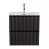 BelBagno Тумба с раковиной Uno mini 50 подвесная Темно-Серый матовый с раковиной BB-8099-3-50