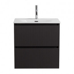 BelBagno Тумба с раковиной Uno mini 50 подвесная Темно-Серый матовый с раковиной BB-8099-3-50