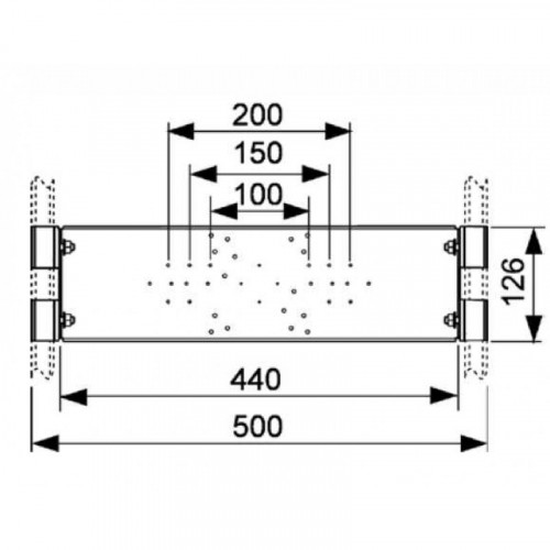 Монтажная пластина Tece арт. 9020040 для сантехнической арматуры