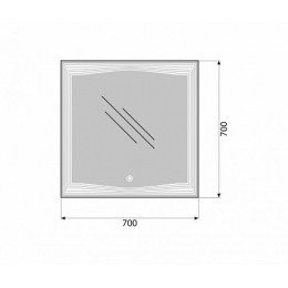 BelBagno Зеркало SPC-LNS-700-700-LED-TCH