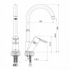 Смеситель для кухни, Kitchen Line, IDDIS, K11SB0Ji05 хром