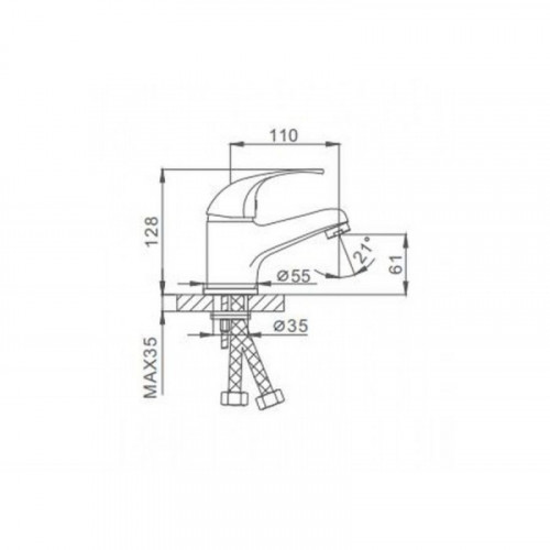 Смеситель для раковины Frap F1029-B хром