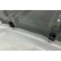 Royal Bath Душевая кабина Practic RB 90HK1-T-BL 90x90 стекло прозрачное профиль черный матовый