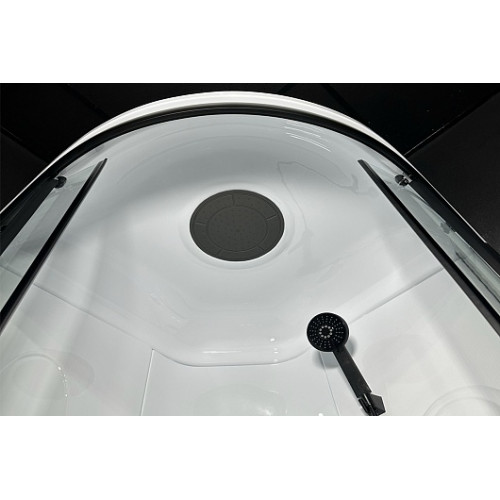 Royal Bath Душевая кабина Practic RB 90HK1-T-BL 90x90 стекло прозрачное профиль черный матовый