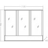 Зеркальный шкаф СаНта Вегас 110 см 700508 белый