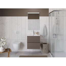 BelBagno Тумба с раковиной Uno 70 подвесная Бежевый матовый с раковиной BB-8099-70