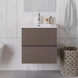 BelBagno Тумба с раковиной Uno 70 подвесная Бежевый матовый с раковиной BB-8099-70