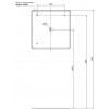 Зеркало Aquanet Ирис 80 см 326445 с подсветкой LED