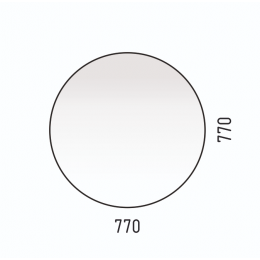 Зеркало Corozo Окко 77 см SD-00001359 белое