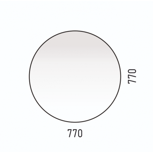 Зеркало Corozo Окко 77 см SD-00001359 белое
