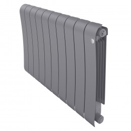 Радиатор биметаллический Royal Thermo Infinity 500 Silver Satin 10 секций, боковое подключение