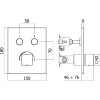 Смеситель для душа Paffoni Compact Box CPM518BO белый матовый