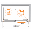 Cezares Душевая дверь в нишу LUX-SOFT-W-BF-1-120-C-Cr-IV