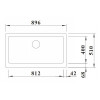 Мойка кухонная Blanco Vintera XL 9-UF 526107 серый беж