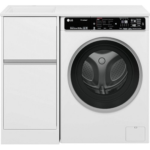 Misty Тумба с раковиной под стиральную машину Ингрид 100 L белая