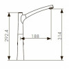 Смеситель для кухни Kaiser Stick 49144 хром