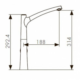 Смеситель для кухни Kaiser Stick 49144 хром