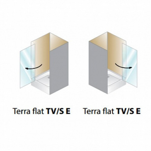 Kolpa San Душевая дверь в нишу Terra flat TV/S E 80