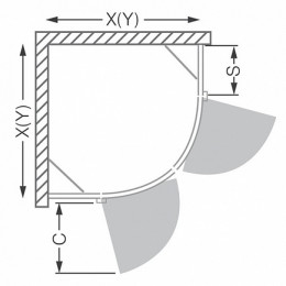 Roltechnik Душевой уголок HBR2/1000 transparent
