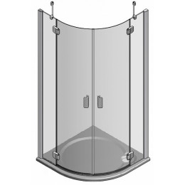 Roltechnik Душевой уголок HBR2/1000 transparent