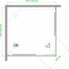 Royal Bath Душевой уголок RB 1212HPD-C-BL 120х120х185