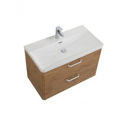BelBagno Тумба с раковиной Due 80 подвесная Rovere Nature ручки Белые