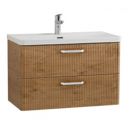 BelBagno Тумба с раковиной Due 80 подвесная Rovere Nature ручки Белые