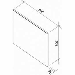 Ravak Зеркало Ring 80