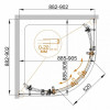 Cezares Душевой уголок STYLUS-O-M-R-2-90-C-Cr