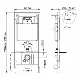 Инсталляция для унитаза Berges Novum 040250 кнопка F1 белая