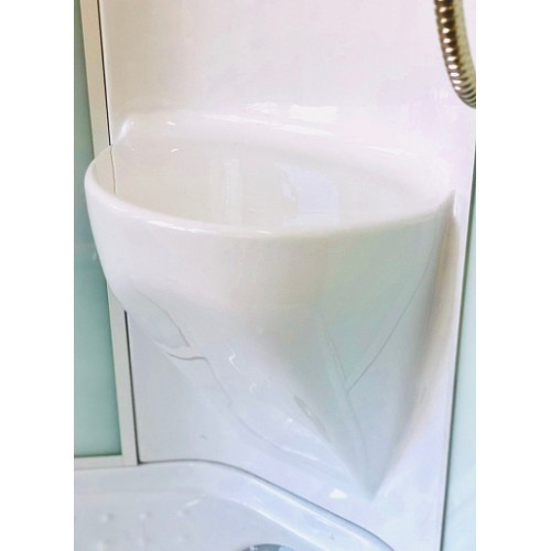 Royal Bath Душевая кабина HK RB 100HK6-WC-BL 100x100 стекло матовое профиль черный матовый