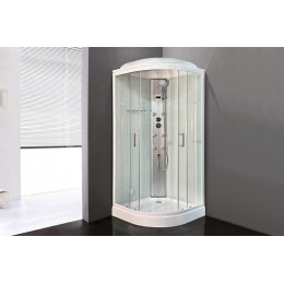 Royal Bath Душевая кабина HKST RB 90HKST-WT 90x90 с г/м с хамамом стекло прозрачное профиль белый