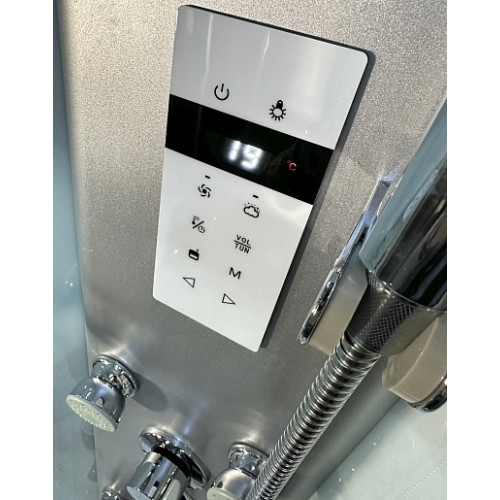Royal Bath Душевая кабина HKST RB 90HKST-WT 90x90 с г/м с хамамом стекло прозрачное профиль белый