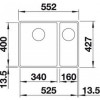Кухонная мойка Blanco Subline 340/160-F, белый