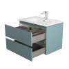 BelBagno Тумба с раковиной Kraft 39-70 подвесная Голубой матовый с раковиной BB700/390ETL