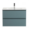 BelBagno Тумба с раковиной Kraft 39-70 подвесная Голубой матовый с раковиной BB700/390ETL