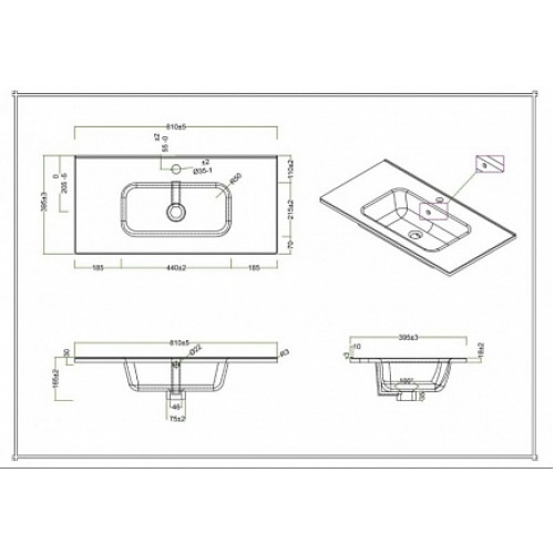 BelBagno Мебель для ванной ETNA 39 800 Rovere Nature, BTN