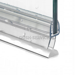 Порог для душевой кабины А2331Tr.BL 10х5 мм длина 100 см чёрный полупрозрачный