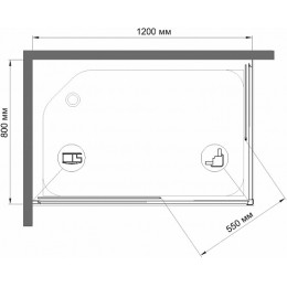 Royal Bath Душевой уголок HPD-T-CH 120х80х185