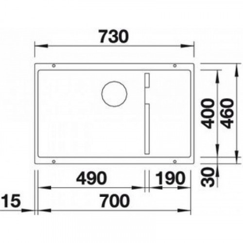 Кухонная мойка Blanco Subline 700-U Level, белый