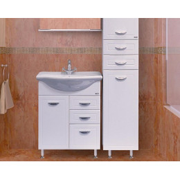 Misty Мебель для ванной Дрея 65 L с 2 ящиками и б/к