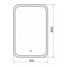 Зеркало Comforty Пион-60 00-00000700 светодиодная лента с сенсором