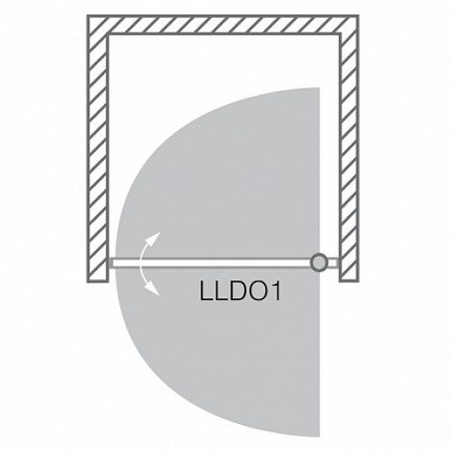 Roltechnik Душевая дверь LLDO1/1000 transparent