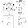 Смеситель с термостатом Paffoni Light LIQ518NO/M  Черный матовый