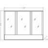 СанТа Мебель для ванной Марс 120 белая