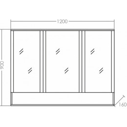 СанТа Мебель для ванной Марс 120 белая