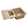 Кухонная мойка GranFest Quadro GF-Q775KL 77,5х50 см, песочный